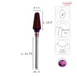 Carbide Cone Bit 7.0mm Fine DLC Long Cut WL 15.0mm