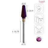 Fresa Cono 7,0mm Extra Grossa DLC Taglio Longitudinale LL 15,0mm