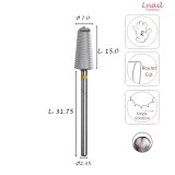 Fresa Cono 7,0mm Extra Fine Taglio Longitudinale LL 15,0mm