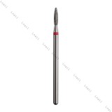 Fresa Diamante Fiamma Ø1,6mm Anello Rosso LL 8,0mm