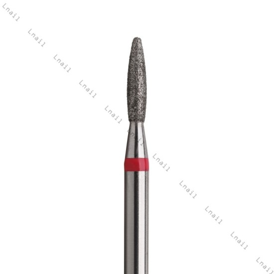 Fresa Diamante Llama Ø1,6mm Anillo Rojo LT 8,0mm