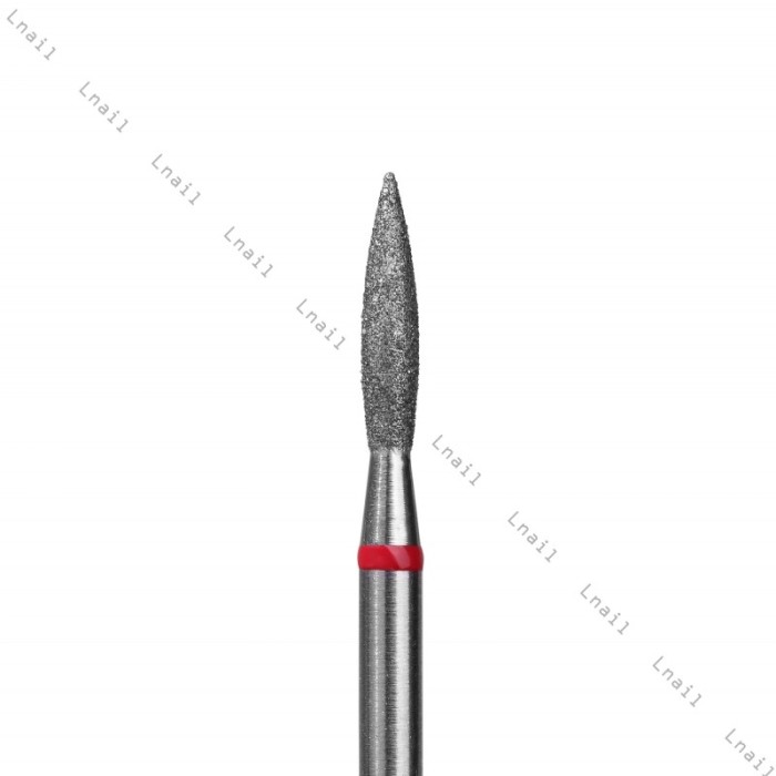 Diamantfräser Flamme Ø2,1mm Roter Ring AL 10,0mm