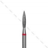 Алмазная фреза пламя Ø2,1 мм красная раб. длина 10,0 мм