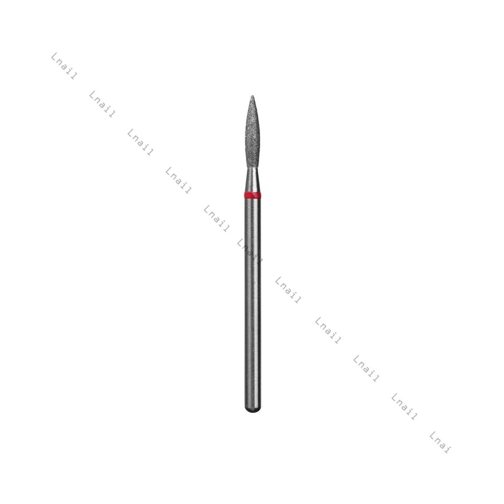 Fresa Diamante Fiamma Ø2,1mm Anello Rosso LL 10,0mm