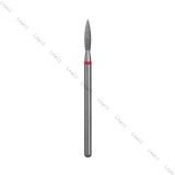 Fresa Diamante Fiamma Ø2,1mm Anello Rosso LL 10,0mm