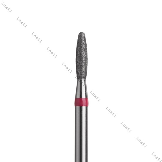 Fresa Diamante Llama Ø2,1mm Anillo Rojo LT 8,0mm