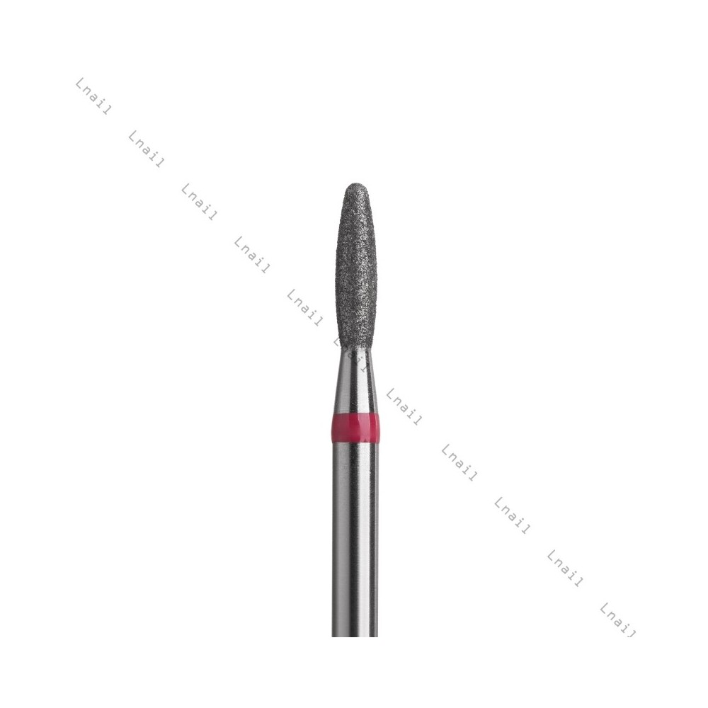 Fresa Diamante Llama Ø2,1mm Anillo Rojo LT 8,0mm