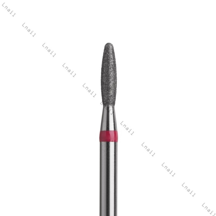 Fresa Diamante Llama Ø2,1mm Anillo Rojo LT 8,0mm