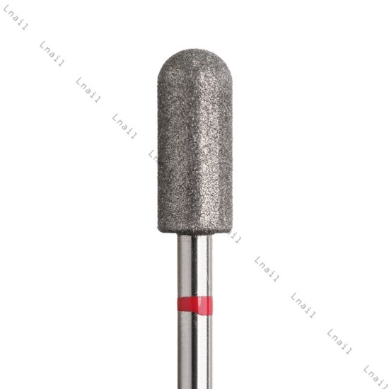 Fresa Diamante Cilindro Ø5,0mm Anillo Rojo LT 12,0mm