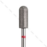 Fresa Diamante Cilindro Ø5,0mm Anillo Rojo LT 12,0mm