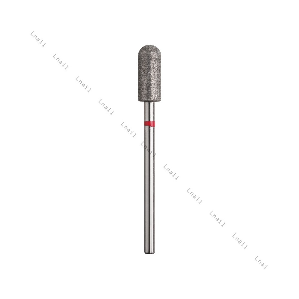 Fresa Diamante Cilindro Ø5,0mm Anello Rosso LL 12,0mm