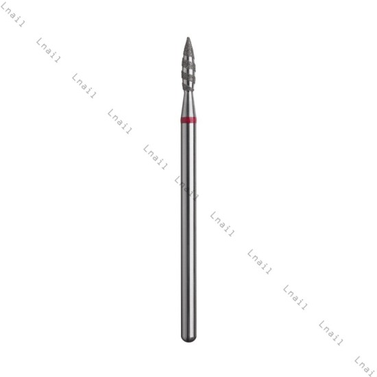 Diamantfräser Tornado Ø2,1 mm Roter Ring AL 8,0 mm