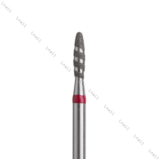 Fresa Diamante Tornado Ø2,1 mm Anillo Rojo LT 8,0 mm