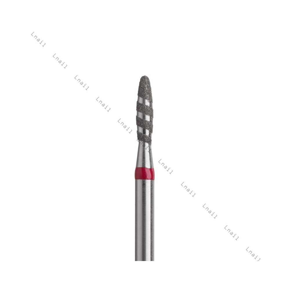 Fresa Diamante Tornado Ø2,1 mm Anillo Rojo LT 8,0 mm