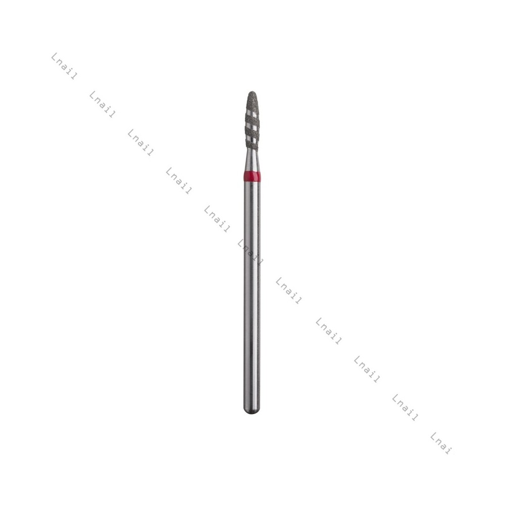 Fresa Diamante Tornado Ø2,1 mm Anello Rosso LL 8,0 mm