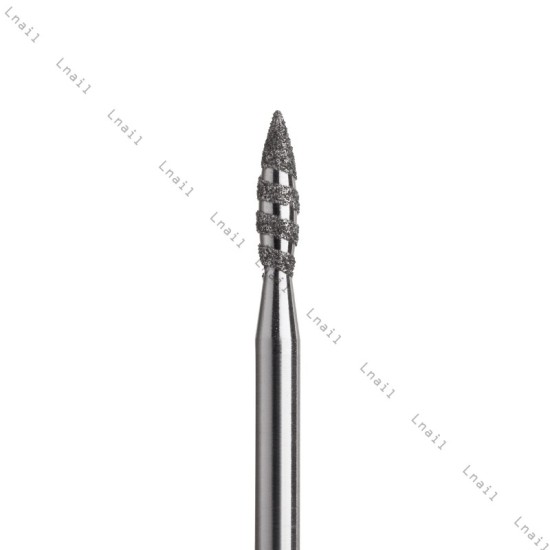 Fresa Diamante Tornado Ø2,3 mm Anello Blu LL 8,0 mm