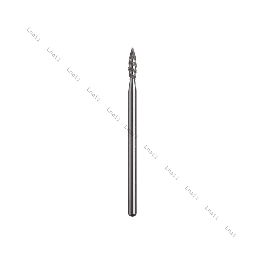 Fresa Diamante Tornado Ø2,3 mm Anello Blu LL 8,0 mm