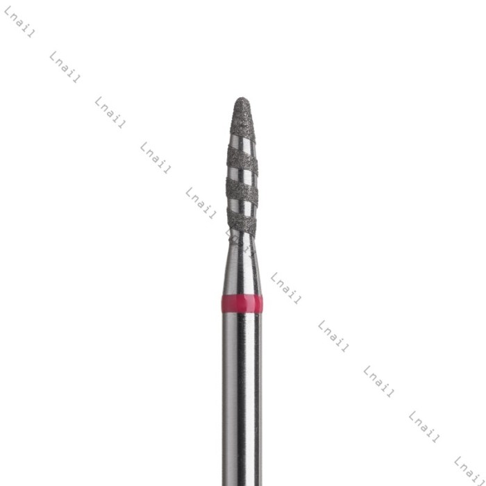 Fresa Diamante Tornado Ø1,8 mm Anello Rosso LL 8,0 mm