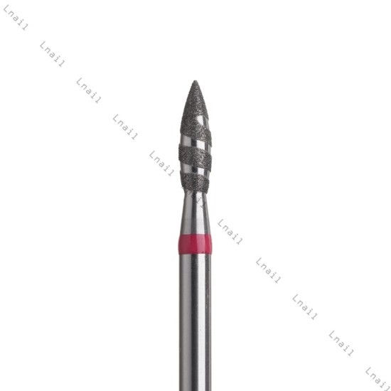 Diamantfräser Tornado Ø2,3 mm Roter Ring AL 8,0 mm