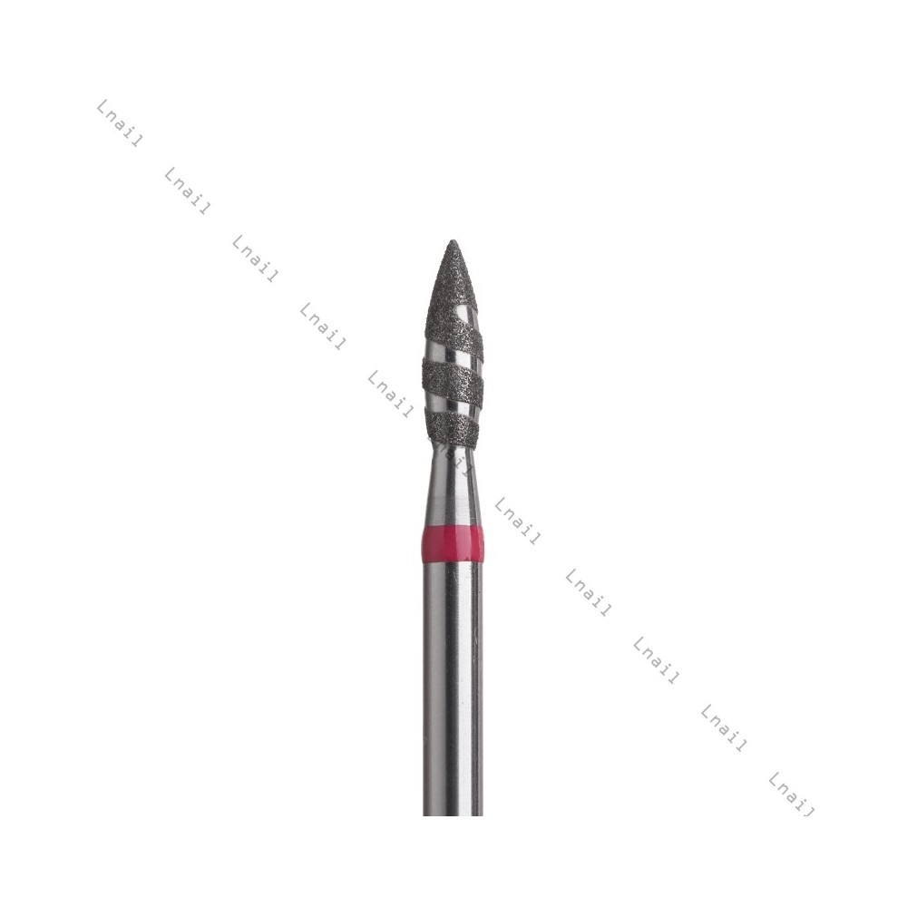 Diamond Bit Tornado Ø2.3 mm Red Ring WL 8.0 mm