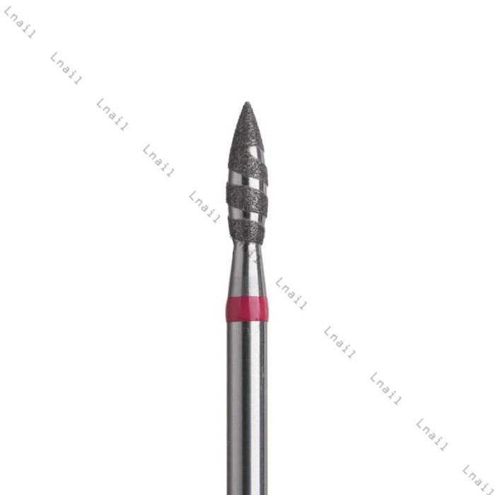 Diamantfräser Tornado Ø2,3 mm Roter Ring AL 8,0 mm