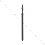 Fresa Diamante Tornado Ø2,3 mm Anillo Rojo LT 8,0 mm