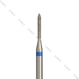 Fresa Diamante Cilindro Ø1,2 mm Anillo Azul LT 8,0 mm