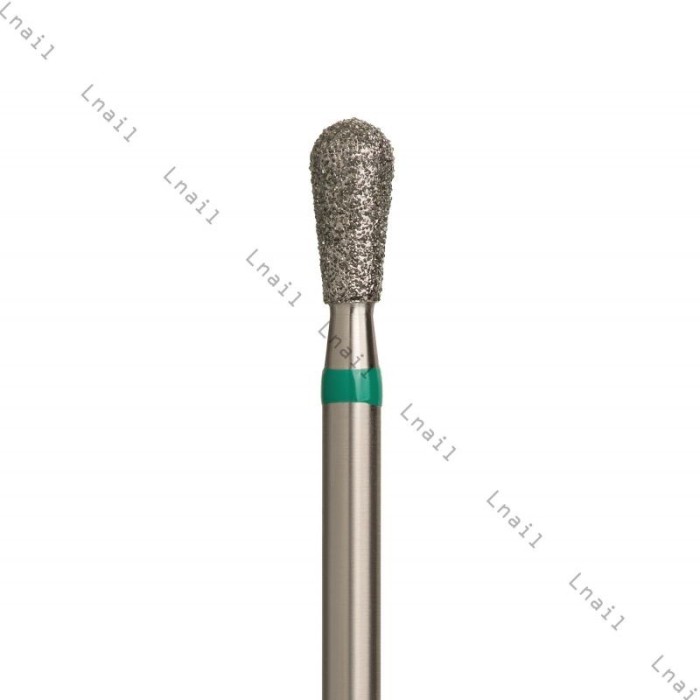 Fresa Diamante Cono Invertido Ø3,3 mm Anillo Verde LT 7,0 mm