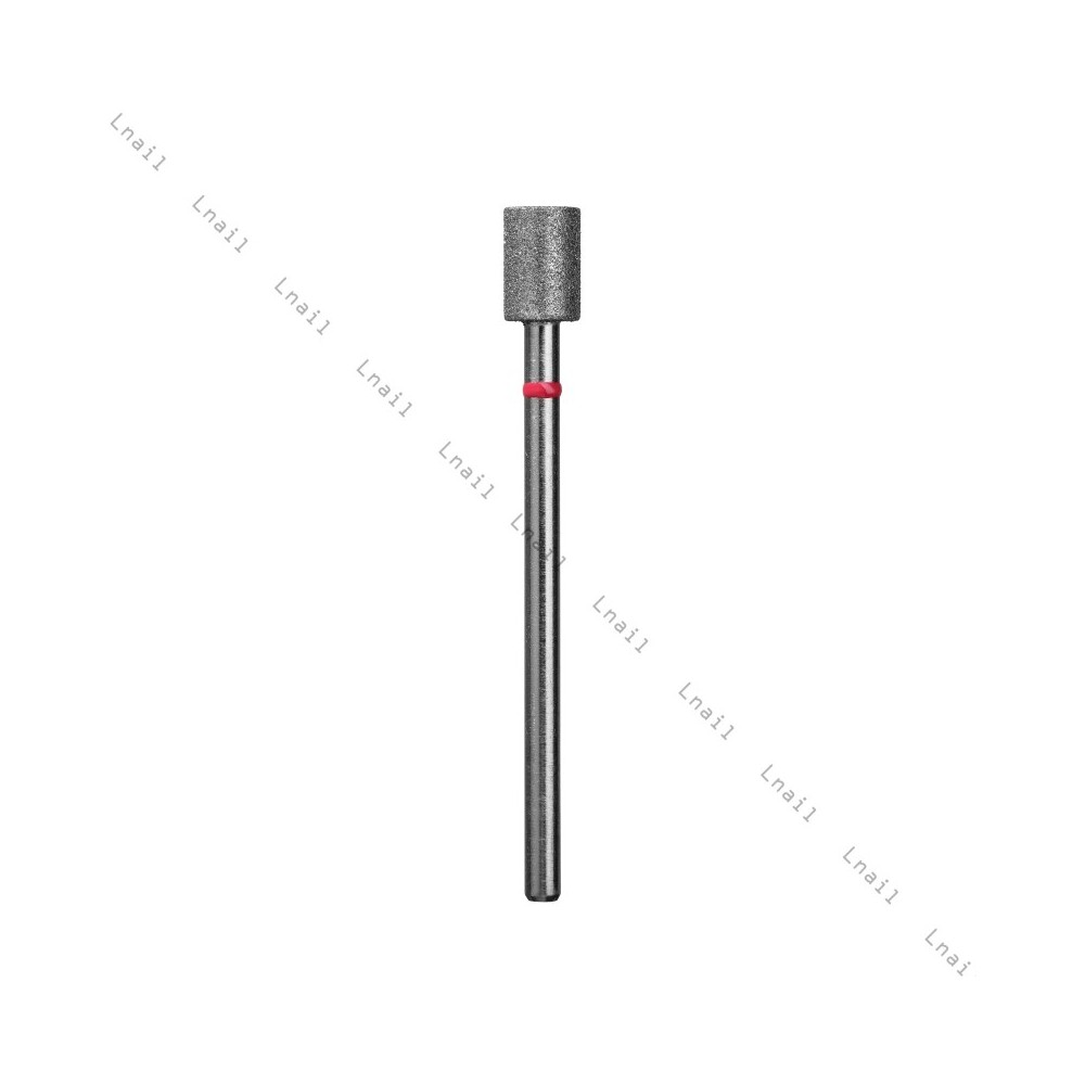 Fresa Diamante Cilindro Ø5,0 mm Anillo Rojo LT 6,0 mm