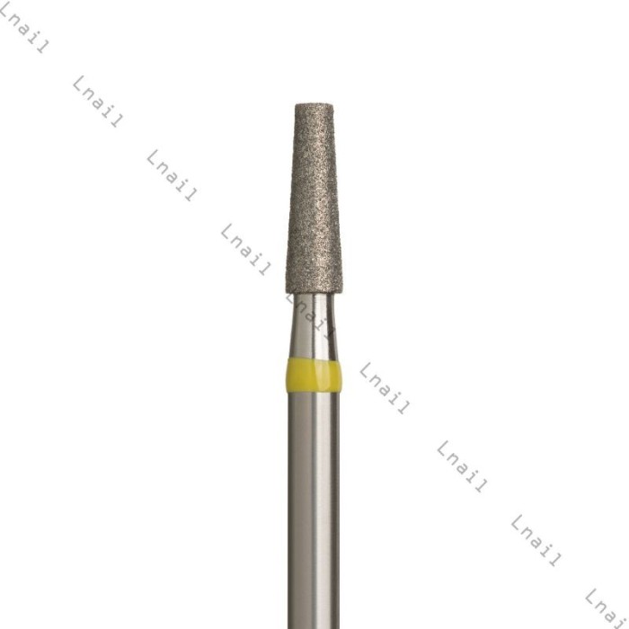 Fresa Diamante Cono Ø2,3 mm Anillo Amarillo LT 8,0 mm