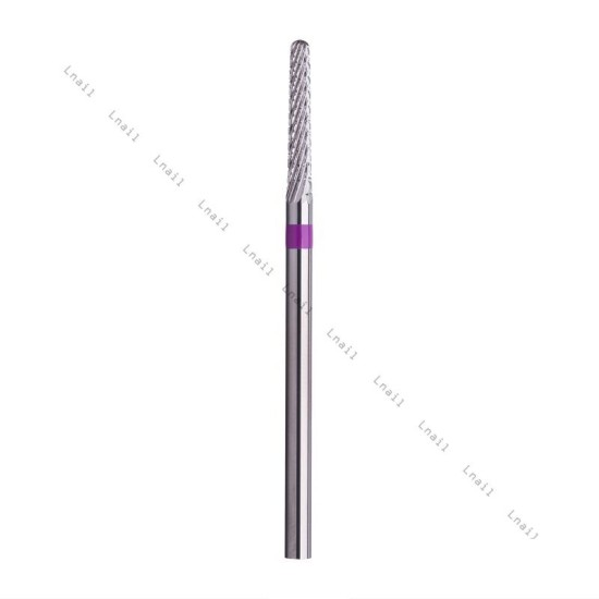 Carbide Bit Cone 2.3mm Violet Cross Cut WL 14.0mm