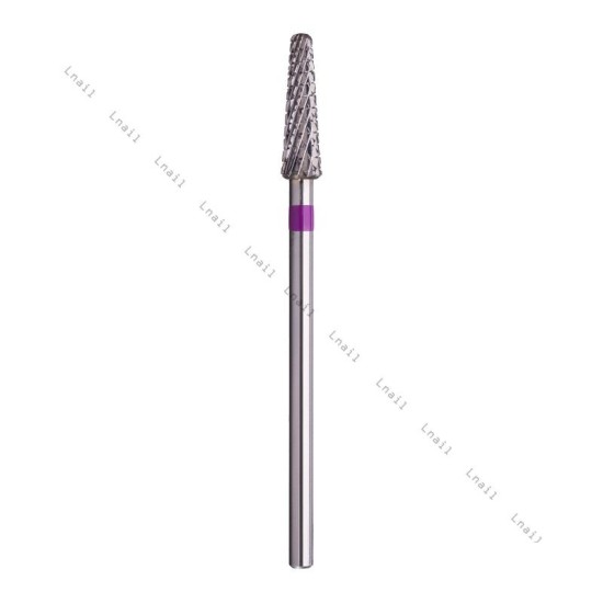 Carbide Bit Cone 4.0mm Violet Cross Cut WL 14.0mm