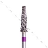 Fresa Cono 4.0mm Viola Taglio Incrociato LL 14.0mm