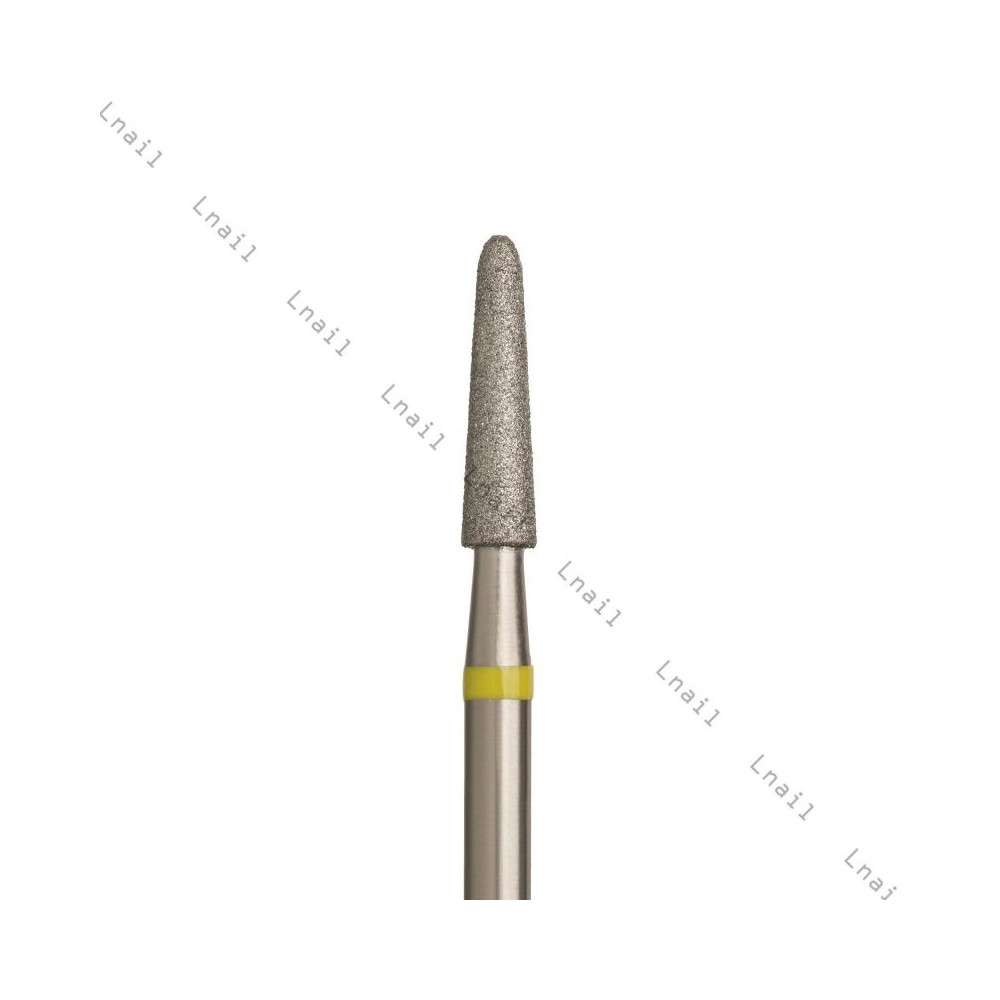 Fresa Diamante Cono Ø2,5 mm Anillo Amarillo LT 10,0 mm