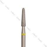 Fresa Diamante Cono Ø2,5 mm Anello Giallo LL 10,0 mm