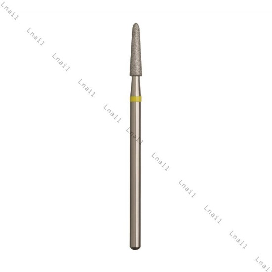 Diamond Bit Cone Ø2.5 mm Yellow Ring WL 10.0 mm