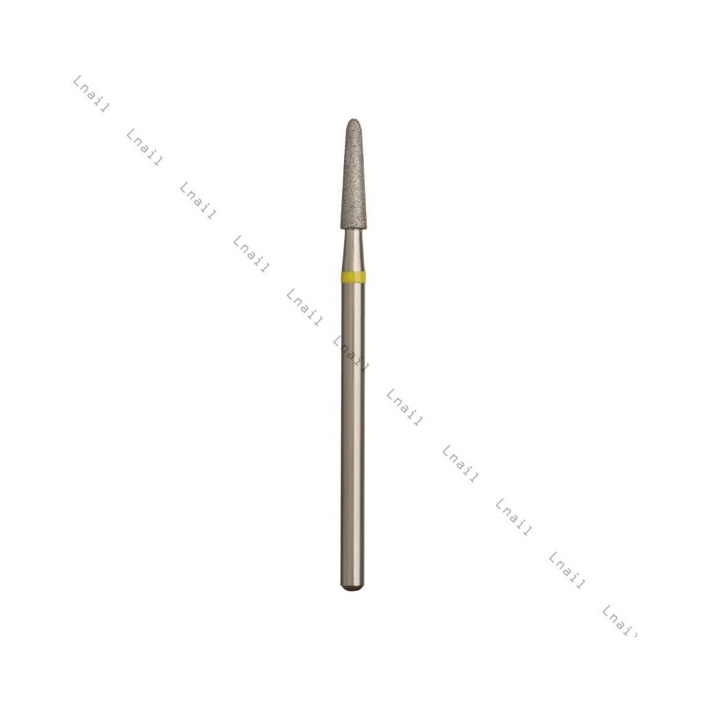 Fresa Diamante Cono Ø2,5 mm Anillo Amarillo LT 10,0 mm