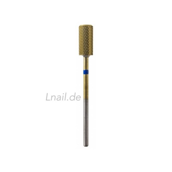 Hartmetall Zylinder 6,6 mm Mittel Gold Kreuzverzahnung AL 14,0 mm