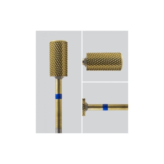 Hartmetall Zylinder 6,6 mm Mittel Gold Kreuzverzahnung AL 14,0 mm