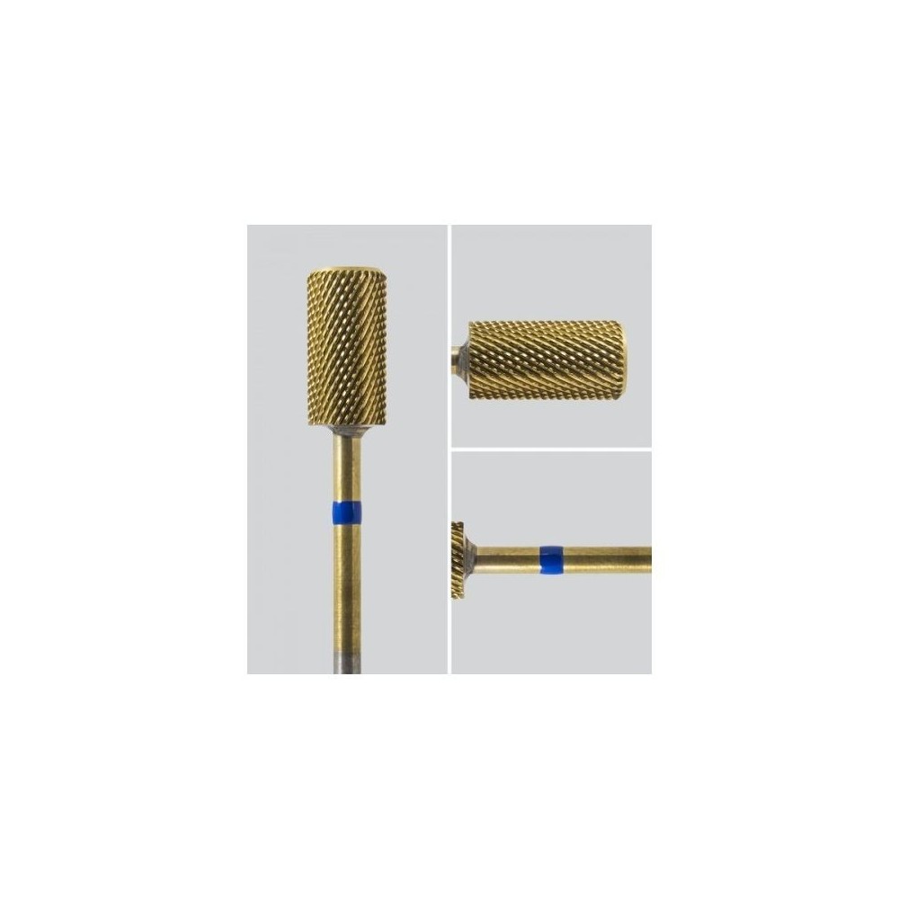 Carbide Bit Cylinder 6.6mm Medium Gold Cross Cut WL 14.0mm