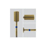 Hartmetall Zylinder 6,6 mm Mittel Gold Kreuzverzahnung AL 14,0 mm