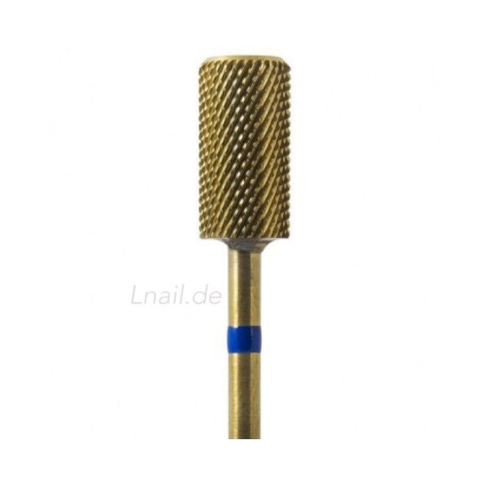 Carbide Bit Cylinder 6.6mm Medium Gold Cross Cut WL 14.0mm