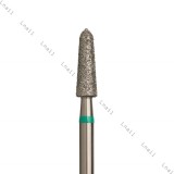 Fresa Diamante Cono Ø3,3 mm Anillo Verde LT 10,0 mm