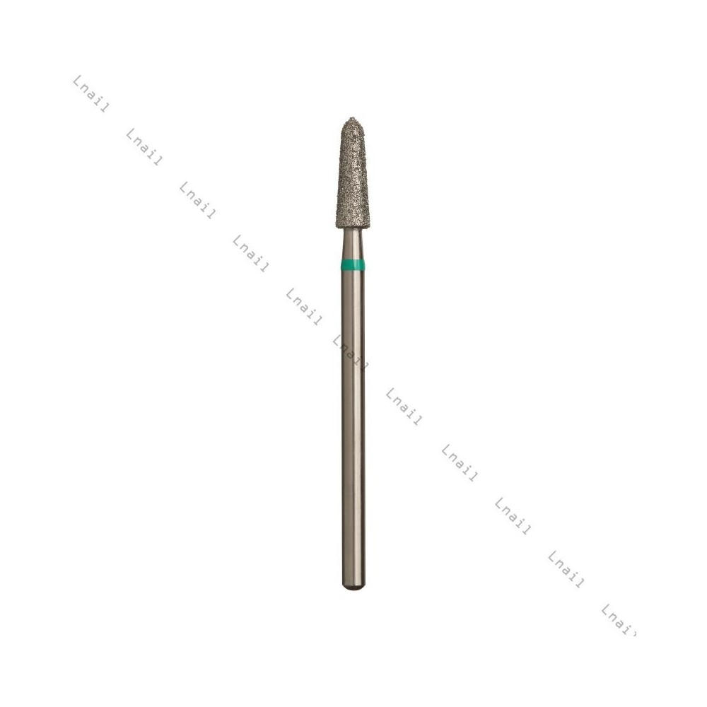 Fresa Diamante Cono Ø3,3 mm Anello Verde LL 10,0 mm