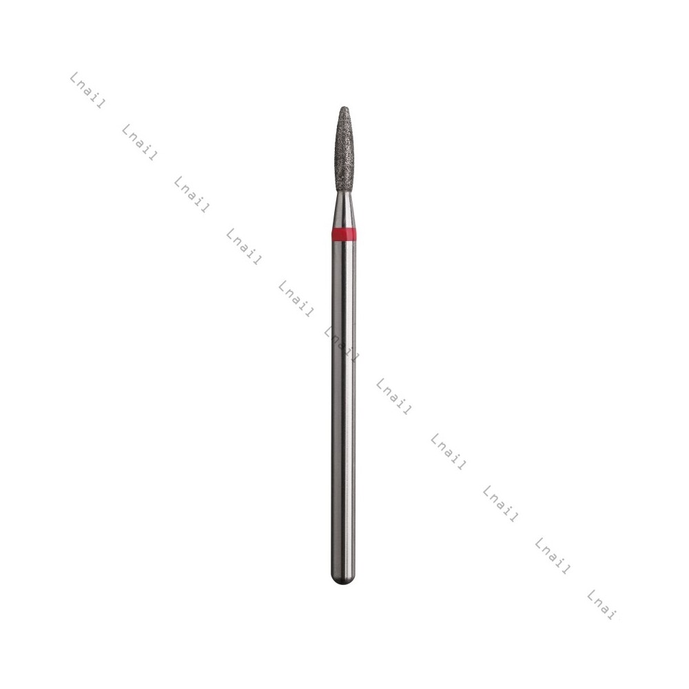 Fresa Diamante Llama Ø1,8 mm Anillo Rojo LT 8,0 mm