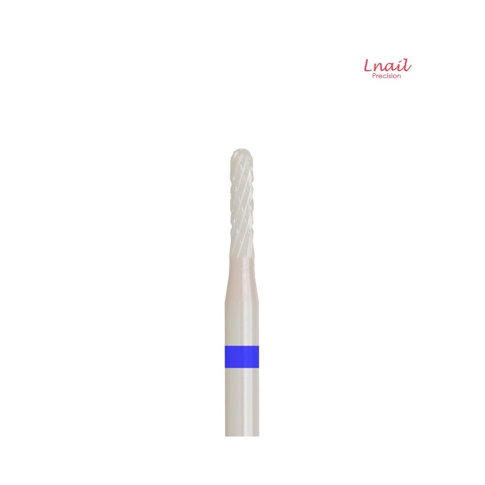 Ceramic Cuticle Cylinder Bit 1.6mm Medium Cross Cut WL 7.5mm