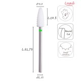Keramikfräser Mais 6,0 mm Grob Kreuzverzahnung AL 14,5 mm