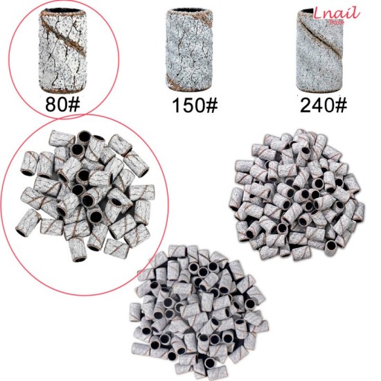 Sanding Bands 80# Zebra Ø7.0mm 50 pcs | Lnail