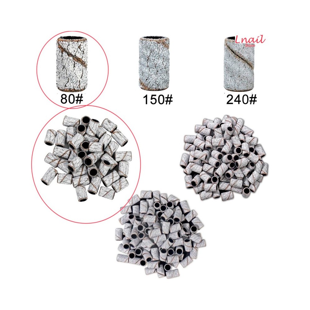 Schleifbänder 80# Zebra Ø7,0mm 50 Stück | Lnail