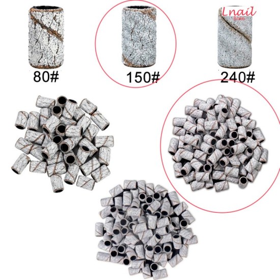 Bandas abrasivas 150# Zebra Ø7,0mm 50 uds | Lnail